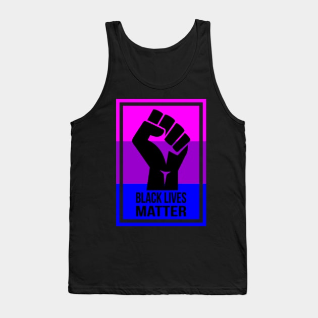 fist - bisexual BLM Tank Top by schreynal